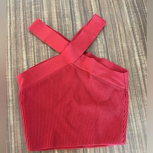 Aritzia Babaton ripped cross neck top